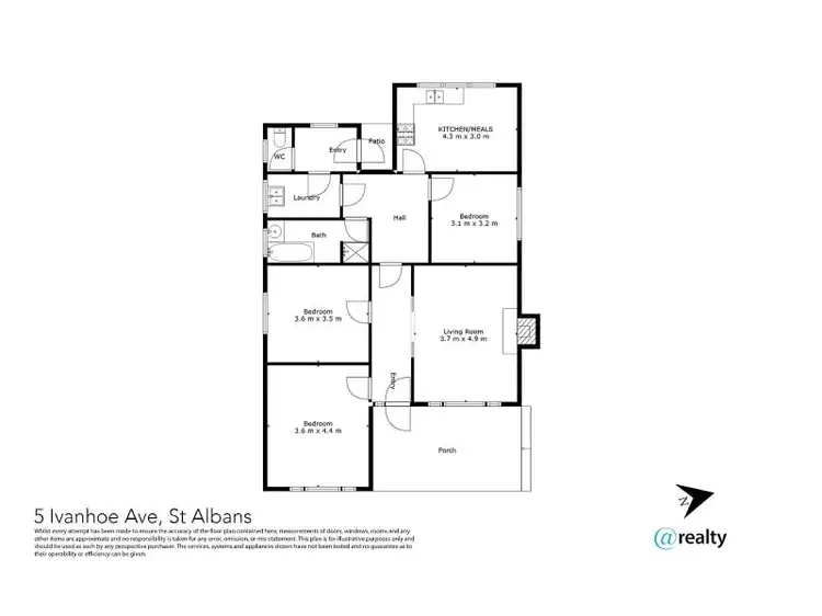 Floorplan of Homely house listing, 5 Ivanhoe Avenue, St Albans VIC 3021