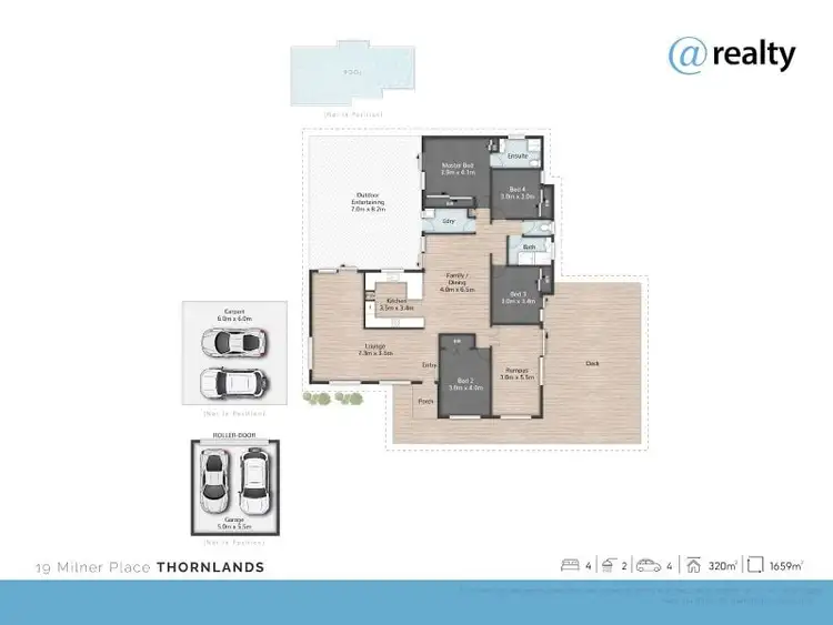 Floorplan of Homely house listing, 19 Milner Place, Thornlands QLD 4164