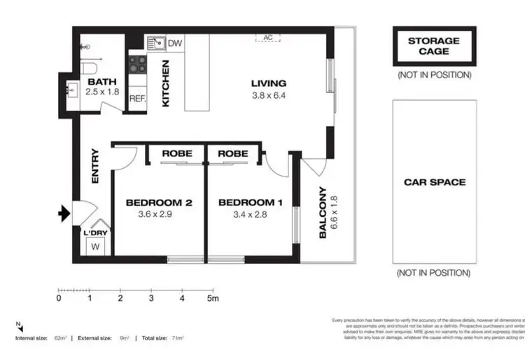 Floorplan of Homely apartment listing, G06/8 Olive York Way, Brunswick West VIC 3055