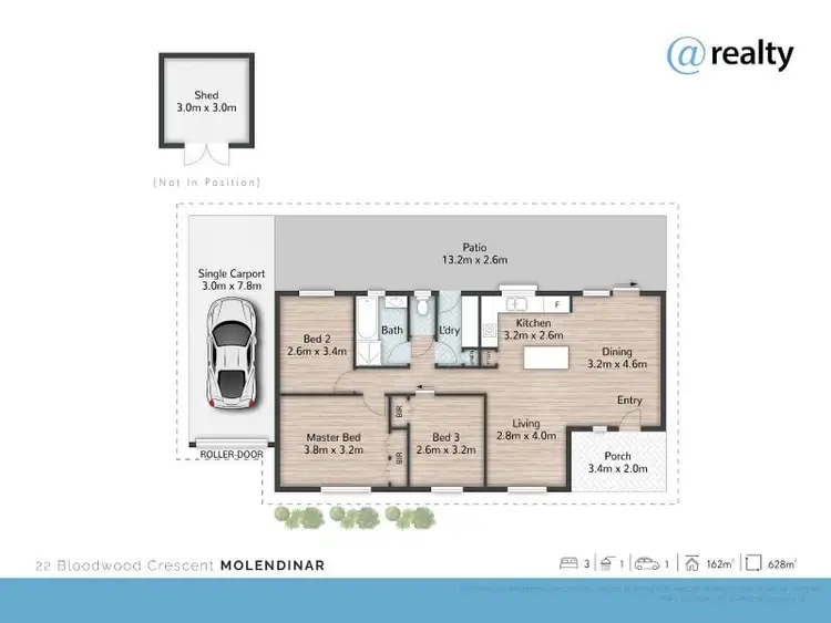 Floorplan of Homely house listing, 22 Bloodwood Crescent, Molendinar QLD 4214