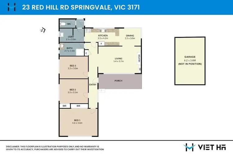 Floorplan of Homely house listing, 23 Red Hill Road, Springvale VIC 3171