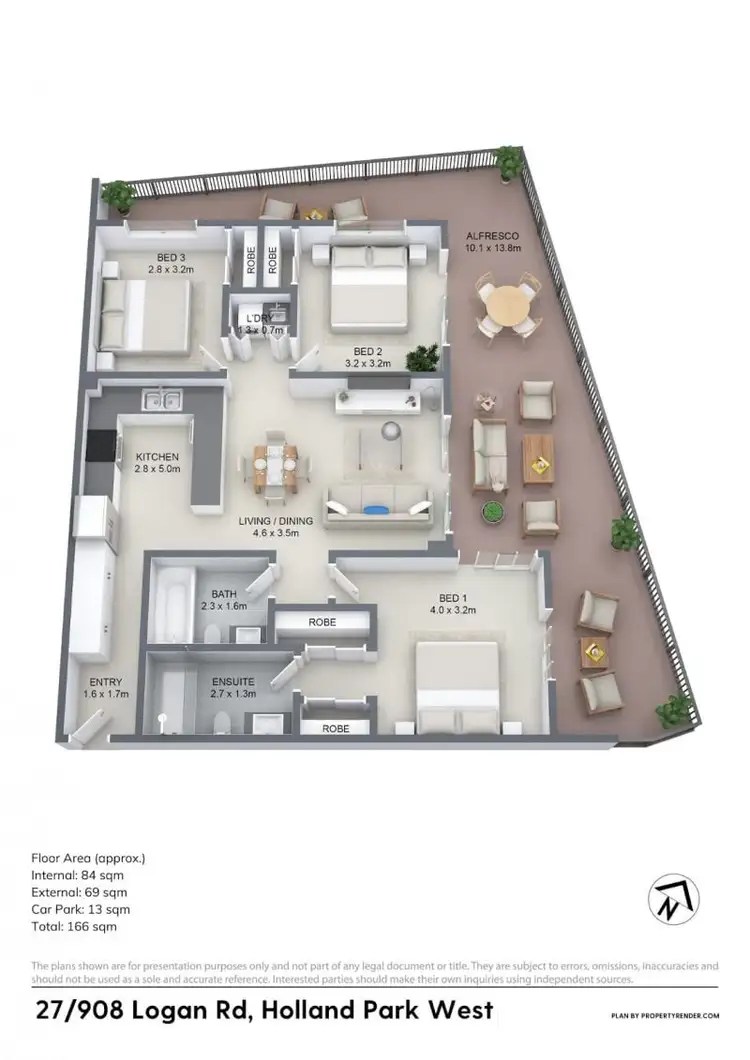 Floorplan of Homely apartment listing, 27/908 Logan Road, Holland Park West QLD 4121