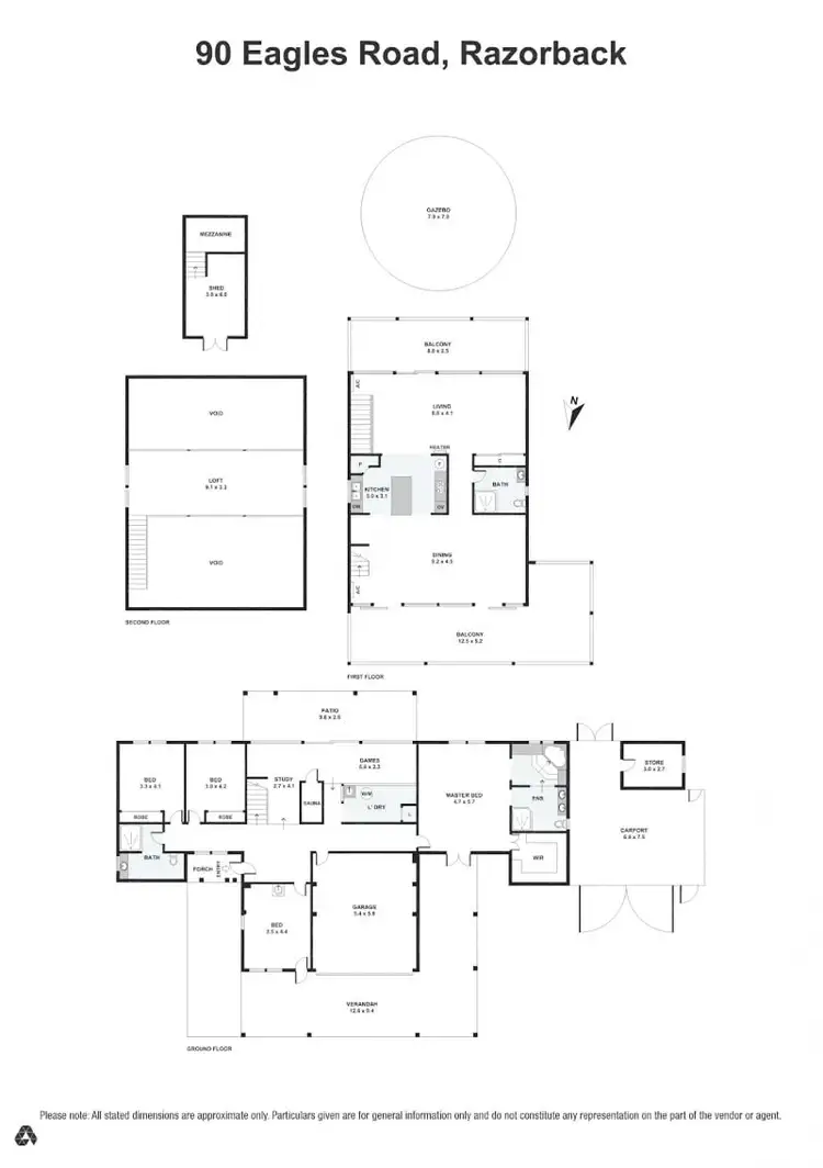Floorplan of Homely rural property listing, 90 Eagles Road, Razorback NSW 2571