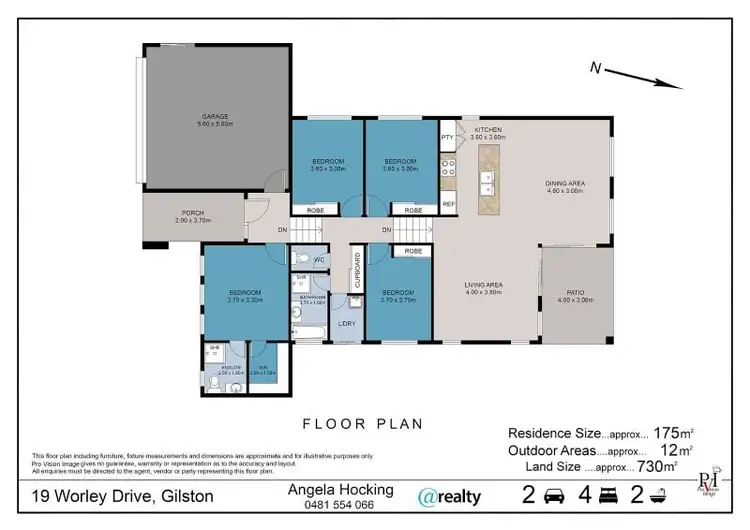 Floorplan of Homely house listing, 19 Worley Drive, Gilston QLD 4211