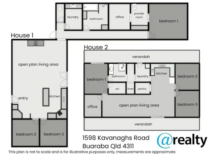 Floorplan of Homely rural property listing, 1598 Kavanaghs Road, Ravensbourne QLD 4352