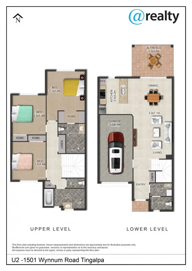 Floorplan of Homely townhouse listing, 2/1501 Wynnum Road, Tingalpa QLD 4173