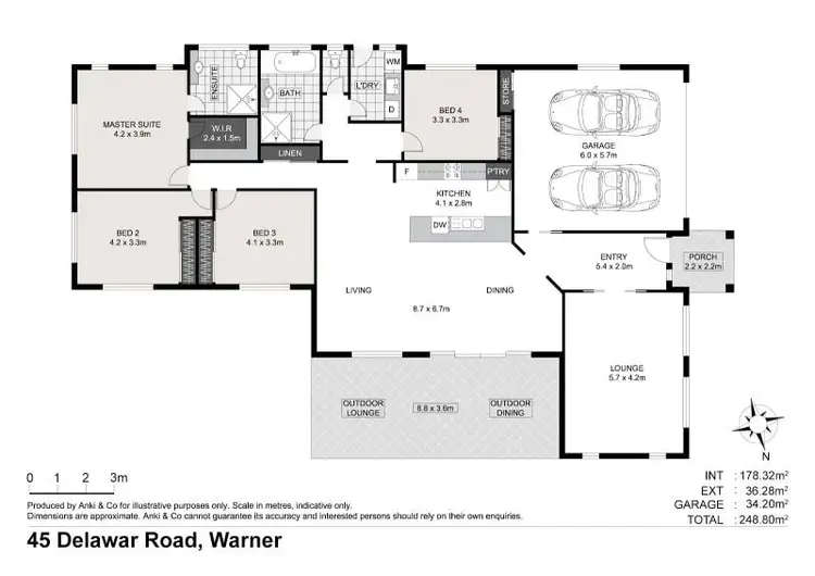 Floorplan of Homely house listing, 45 Delawar Road, Warner QLD 4500