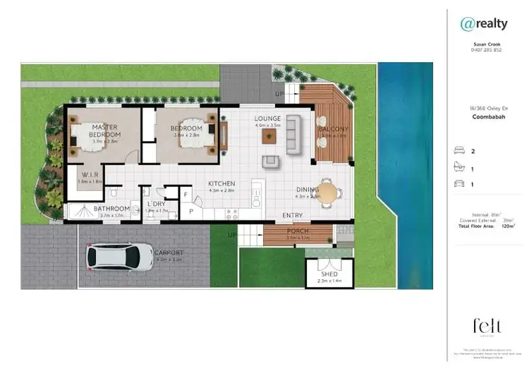 Floorplan of Homely house listing, 16/368 Oxley Drive, Coombabah QLD 4216