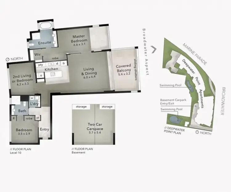 Floorplan of Homely apartment listing, 107/326 Marine Parade, Labrador QLD 4215