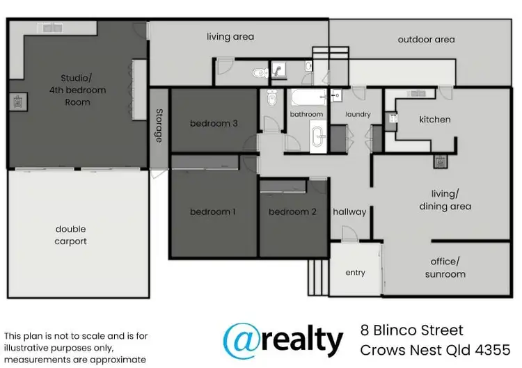 Floorplan of Homely house listing, 8 Blinco Street, Crows Nest QLD 4355