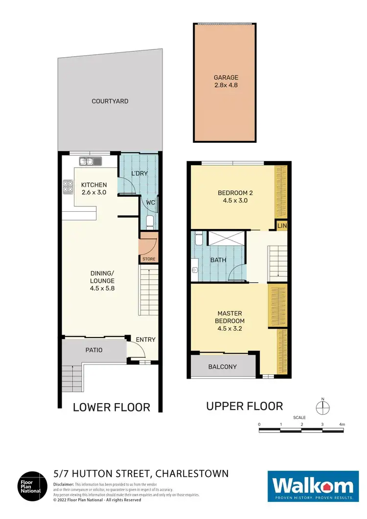 Floorplan of Homely townhouse listing, 5/7 Hutton Street, Charlestown NSW 2290
