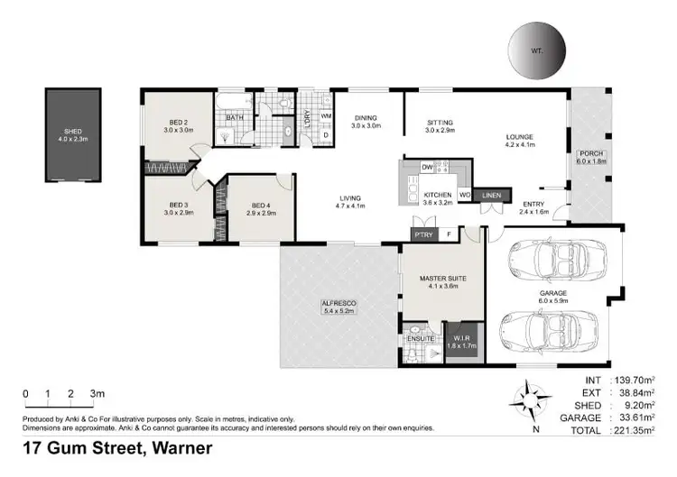 Floorplan of Homely house listing, 17 Gum Street, Warner QLD 4500