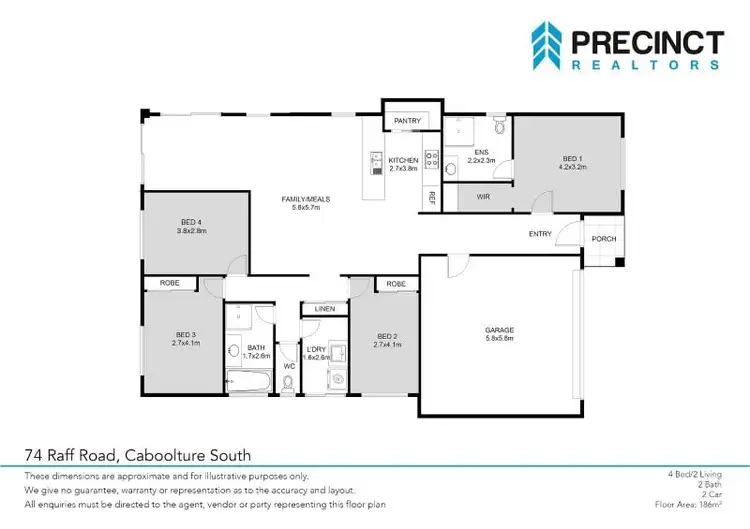 Floorplan of Homely house listing, 74 Raff Road, Caboolture South QLD 4510