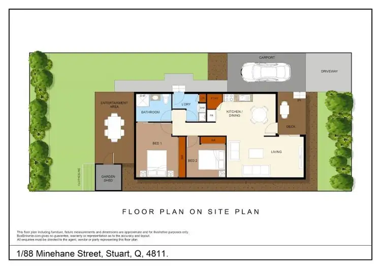 Floorplan of Homely house listing, 1/88 Minehane Street, Cluden QLD 4811