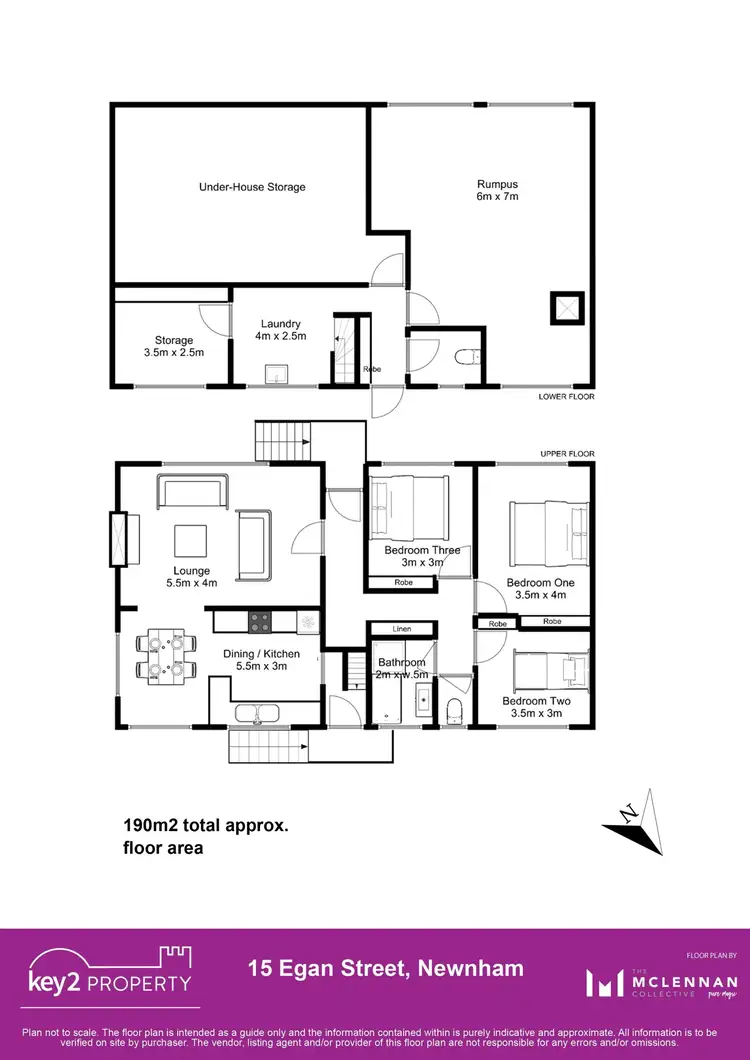 Floorplan of Homely house listing, 15 Egan Street, Newnham TAS 7248