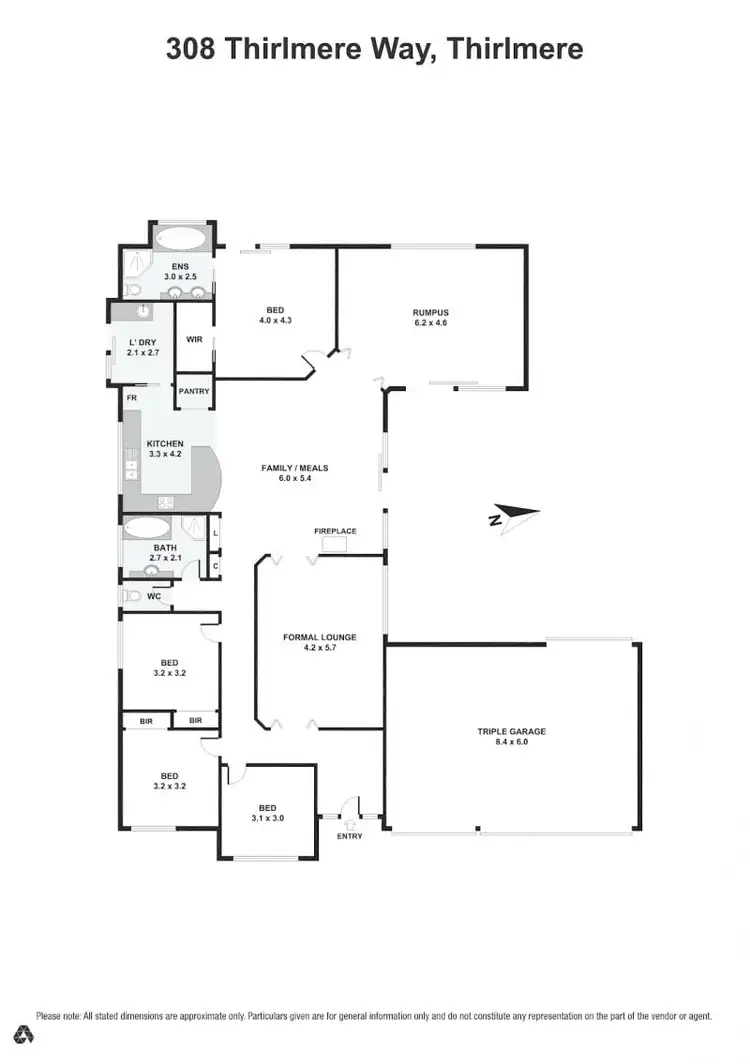 Floorplan of Homely house listing, 308 Thirlmere Way, Thirlmere NSW 2572