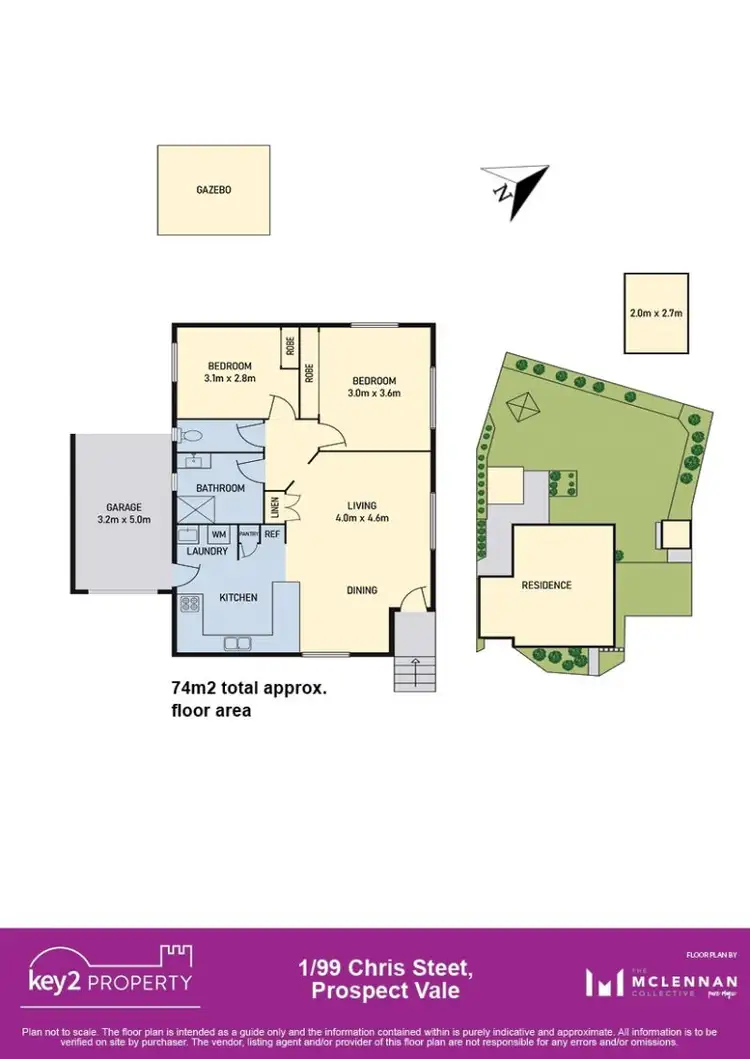 Floorplan of Homely unit listing, 1/99 Chris Street, Prospect Vale TAS 7250