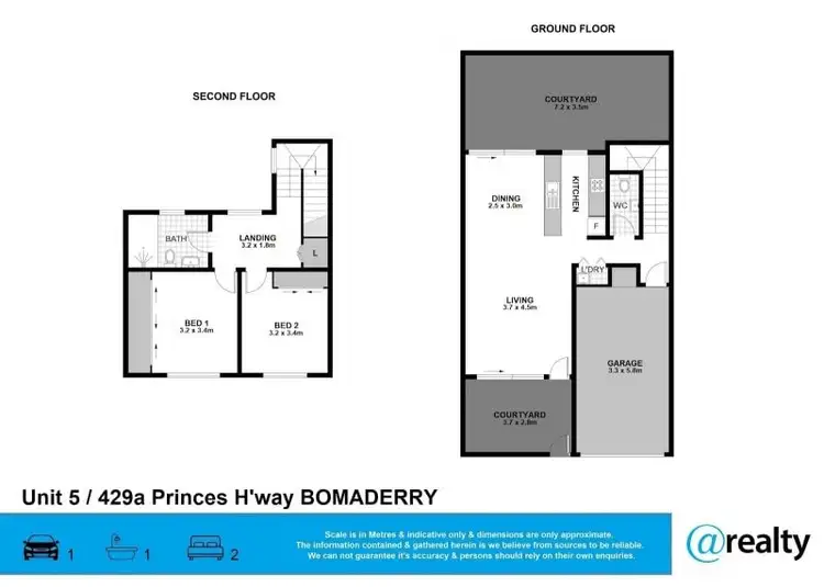 Floorplan of Homely unit listing, 5/429A Princes Highway, Bomaderry NSW 2541