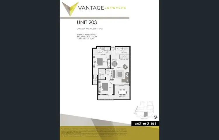 Floorplan of Homely apartment listing, 103/623 Lutwyche Road, Lutwyche QLD 4030