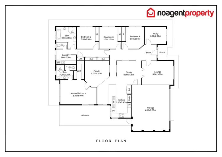 Floorplan of Homely house listing, 170 Lakey Street, Southern River WA 6110