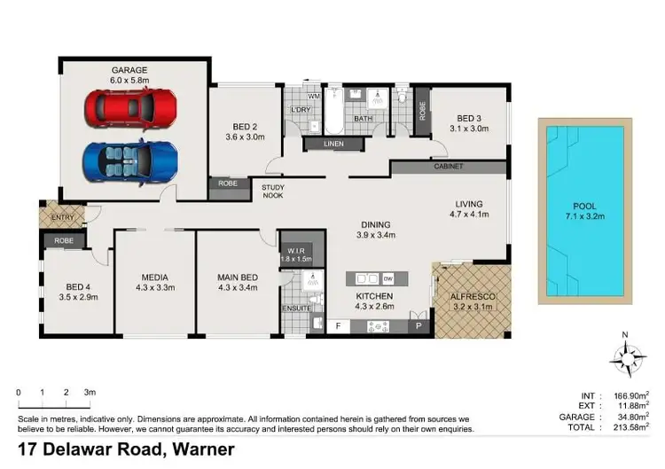 Floorplan of Homely house listing, 17 Delawar Road, Warner QLD 4500