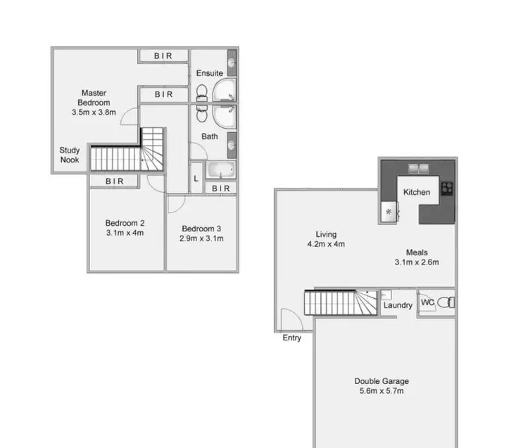 Floorplan of Homely townhouse listing, 17/10 Yugumbir Street, Richlands QLD 4077