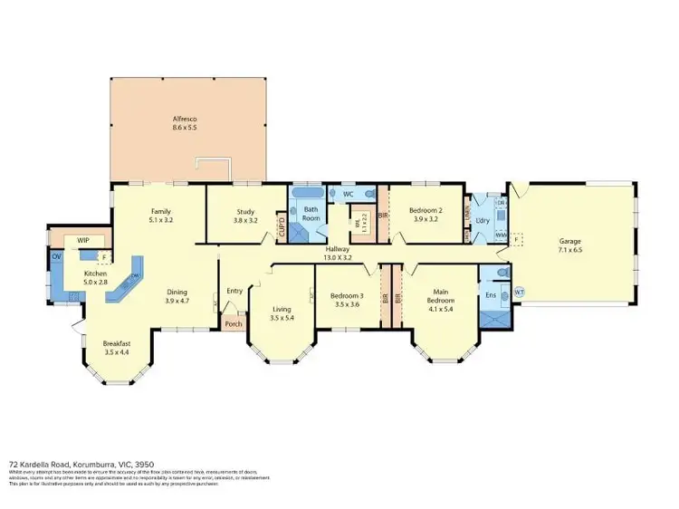 Floorplan of Homely rural property listing, 72 Kardella Road, Korumburra VIC 3950