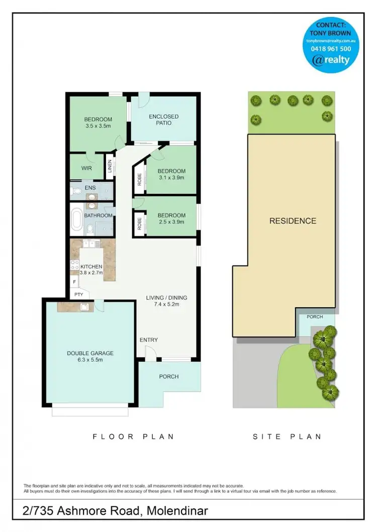 Floorplan of Homely semi-detached listing, 2/735 Ashmore Road, Molendinar QLD 4214