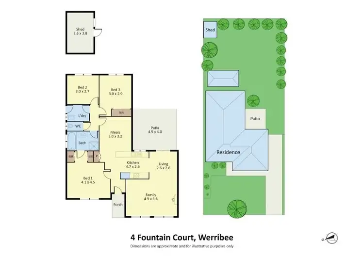 Floorplan of Homely house listing, 4 Fountain Court, Werribee VIC 3030