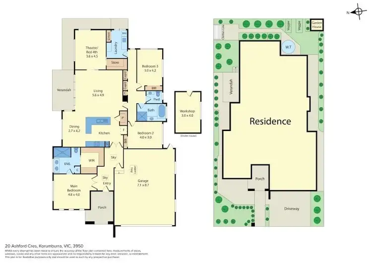 Floorplan of Homely house listing, 20 Ashford Crescent, Korumburra VIC 3950