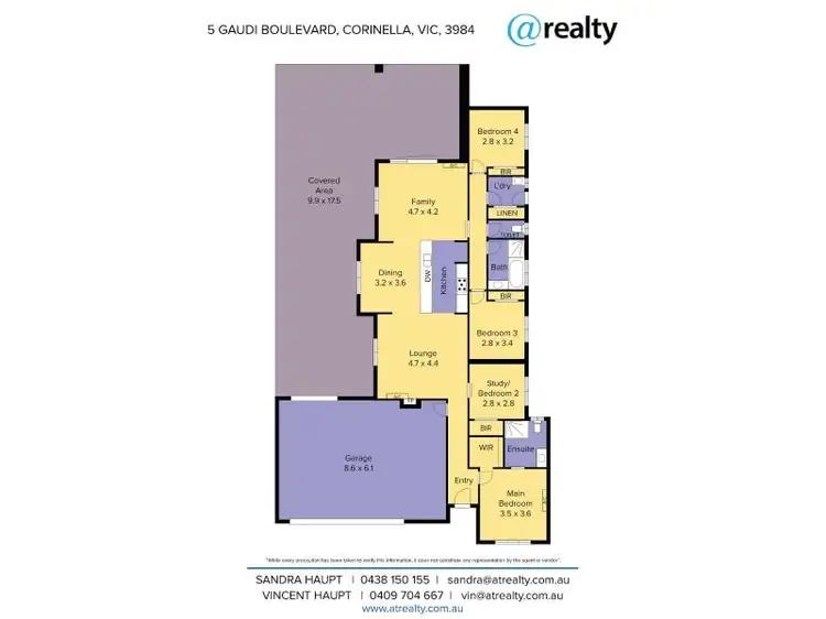 Floorplan of Homely house listing, 5 Gaudi Boulevard, Corinella VIC 3984