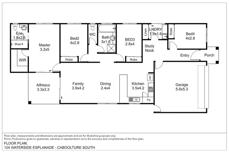Floorplan of Homely house listing, 124 Waterside Esplanade, Caboolture South QLD 4510