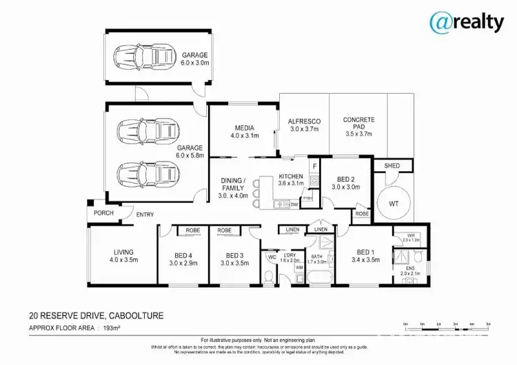 Floorplan of Homely house listing, 20 Reserve Drive, Caboolture QLD 4510
