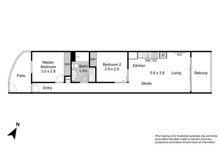 Floorplan of Homely apartment listing, 227/80 Cheltenham Road, Dandenong VIC 3175
