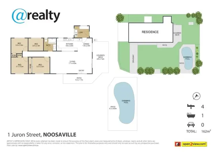 Floorplan of Homely house listing, 1 Juron Street, Noosaville QLD 4566