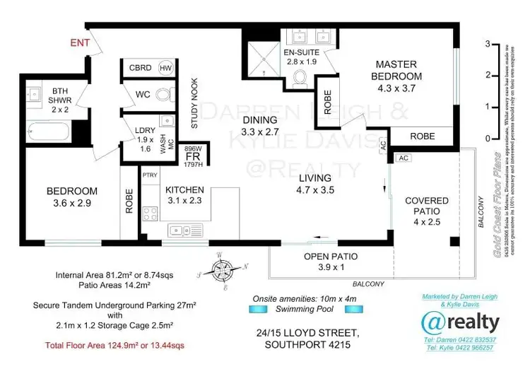 Floorplan of Homely unit listing, 24/15 Lloyd Street, Southport QLD 4215
