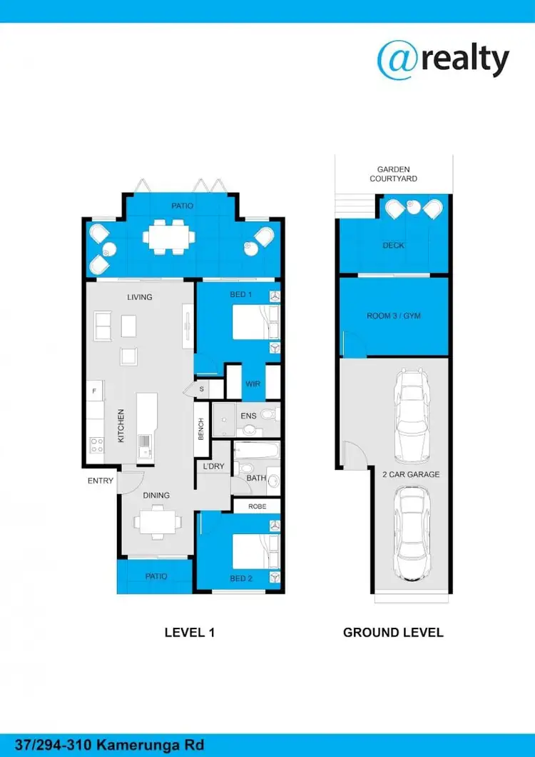 Floorplan of Homely apartment listing, 37/294-310 Kamerunga Road, Freshwater QLD 4870