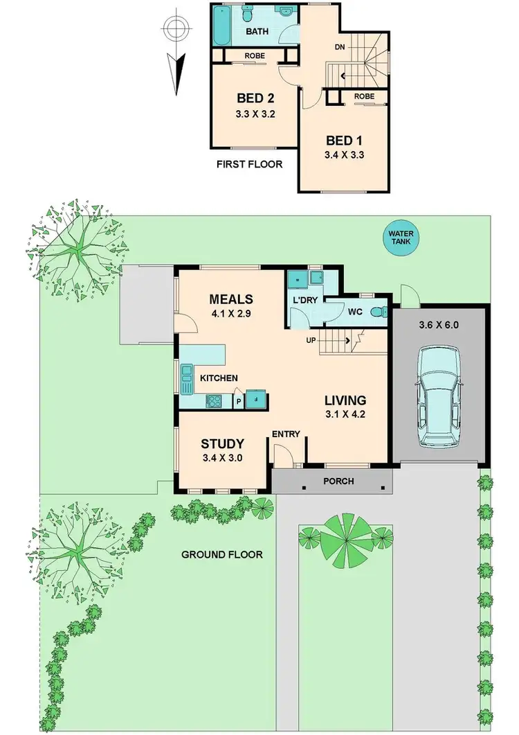 Floorplan of Homely townhouse listing, Address available on request