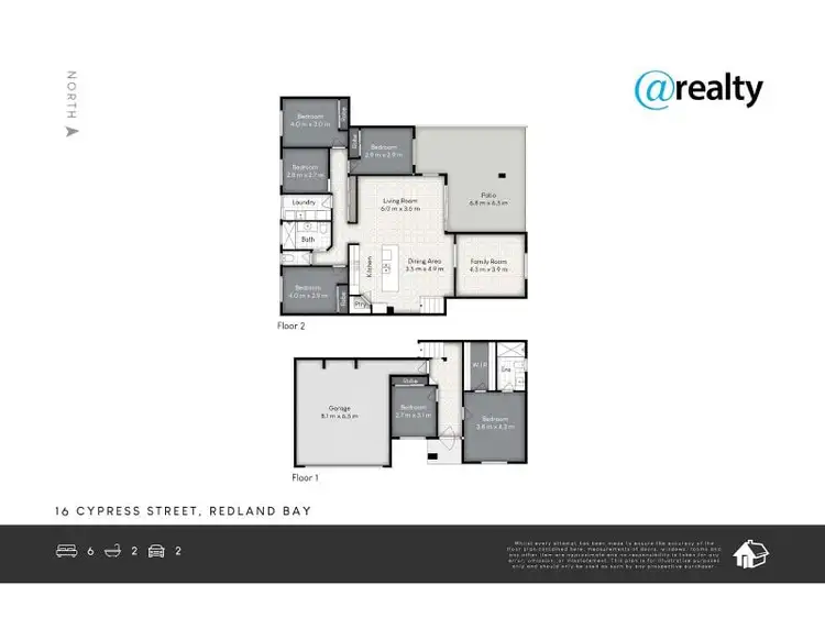 Floorplan of Homely house listing, 16 Cypress Street, Redland Bay QLD 4165