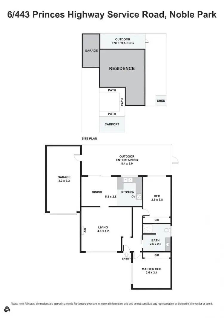 Floorplan of Homely unit listing, 6/443 Princes Highway, Noble Park VIC 3174