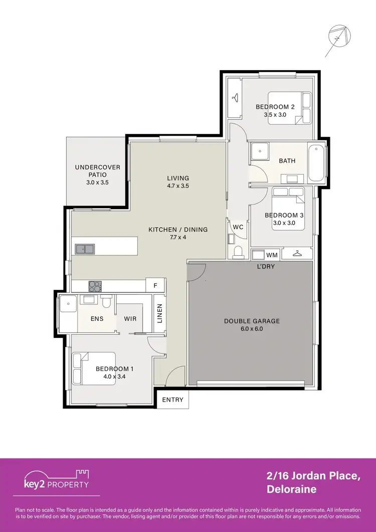 Floorplan of Homely unit listing, 2/16 Jordan Place, Deloraine TAS 7304