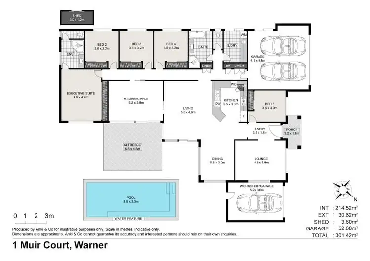 Floorplan of Homely house listing, 1 Muir Court, Warner QLD 4500