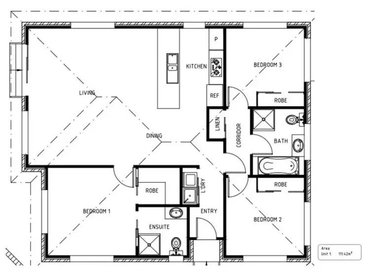 Floorplan of Homely house listing, 1/41 Vivian Drive, Rokeby TAS 7019