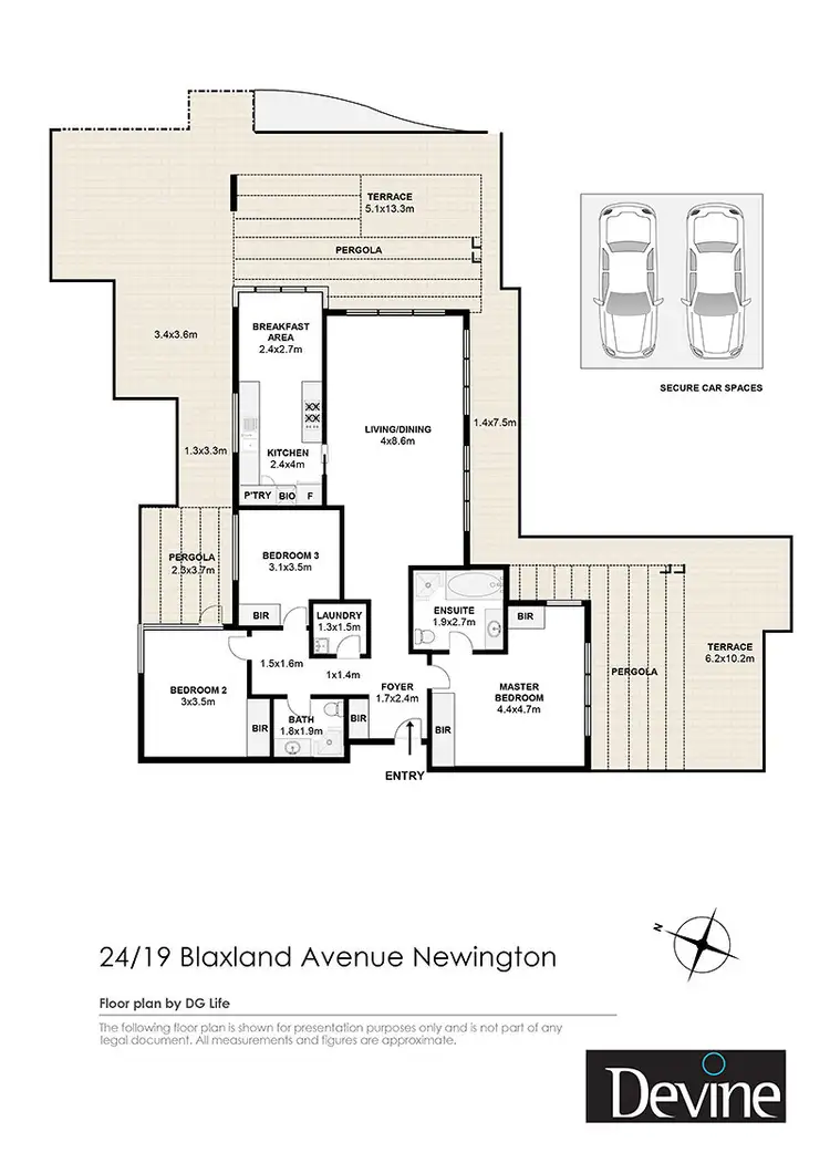 Floorplan of Homely apartment listing, 24/19 Blaxland Avenue, Newington NSW 2127