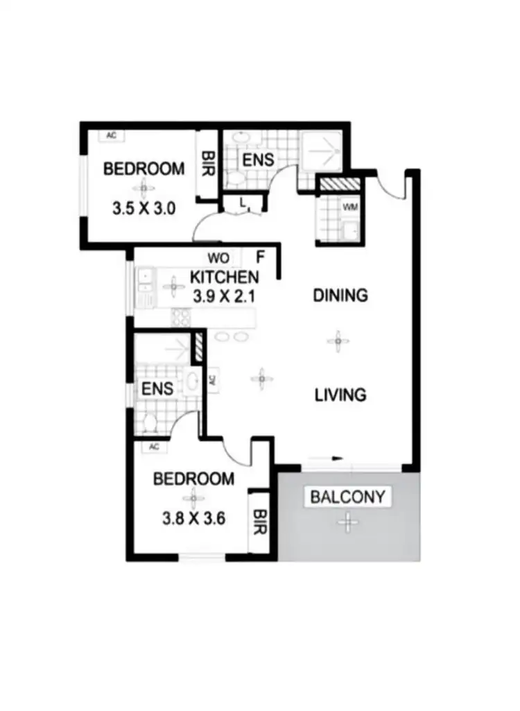 Floorplan of Homely apartment listing, 5/24 Sergison Circuit, Rapid Creek NT 810