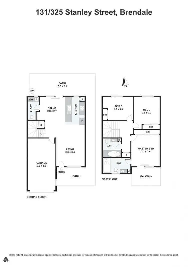 Floorplan of Homely townhouse listing, 131/325 Stanley Street, Brendale QLD 4500