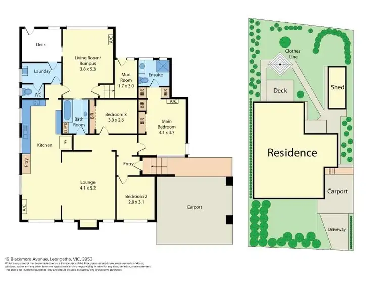 Floorplan of Homely house listing, 19 Blackmore Avenue, Leongatha VIC 3953