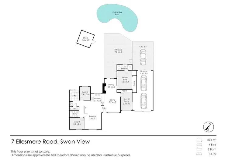 Floorplan of Homely house listing, 7 Ellesmere Road, Swan View WA 6056