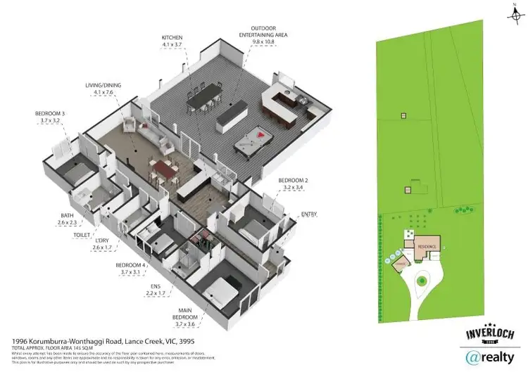Floorplan of Homely rural property listing, 1996 Korumburra-Wonthaggi Road, Lance Creek VIC 3995