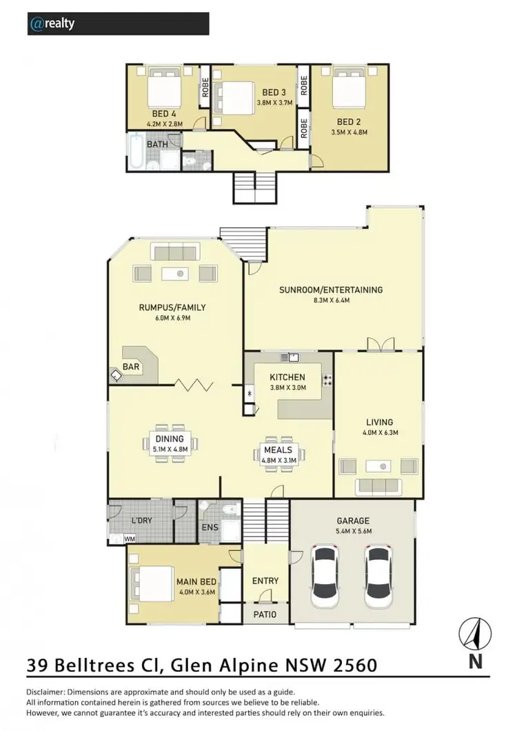 Floorplan of Homely house listing, 39 Belltrees Close, Glen Alpine NSW 2560